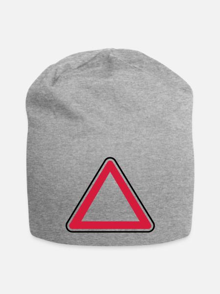 Attention panel - Jersey Beanie - heather grey