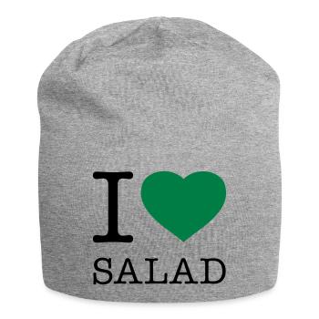 J’ADORE LA SALADE - Bonnet en jersey - gris chiné - Devant