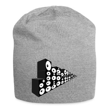 Mur de son infini - Bonnet en jersey - gris chiné - Devant