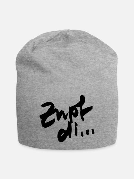Zupf di... - Jersey-Beanie - Grau meliert