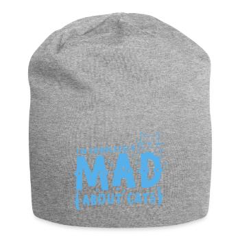 I'm completely mad about CATS - Jersey Beanie - heather grey - Front