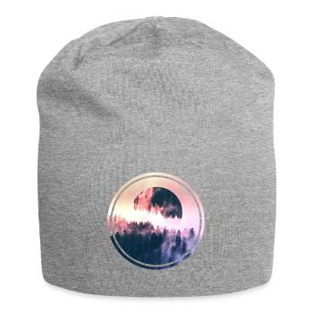 Full Moon - Jersey Beanie - heather grey - Front