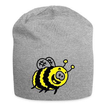 bourdon drôle - Bonnet en jersey - gris chiné - Devant
