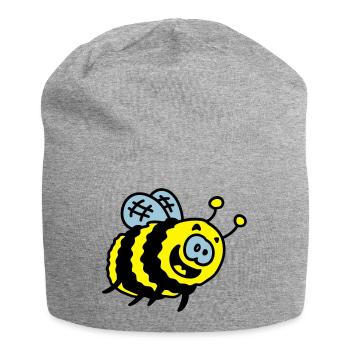 bourdon drôle 3 - Bonnet en jersey - gris chiné - Devant