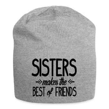 Sisters makes the best of friends - Jersey-Beanie - Grau meliert - Vorne