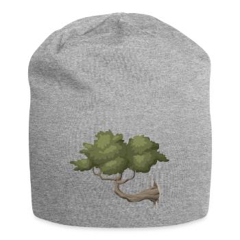 arbre - Bonnet en jersey - gris chiné - Devant