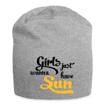 sun - Jersey Beanie - heather grey - Front