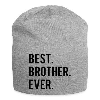Best Brother Ever - Jersey-Beanie - Grau meliert - Vorne
