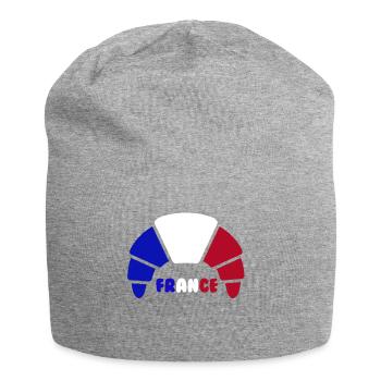 croissant france - Jersey-Beanie - Grau meliert - Vorne