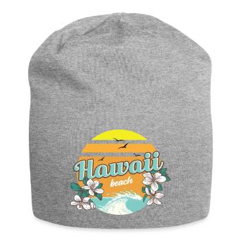 hawaii beach holiday Great summer holiday - Jersey Beanie - heather grey - Front