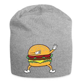 Dabbing Dab Dancing Burger Fast Food Fast Food - Jersey Beanie - heather grey - Front