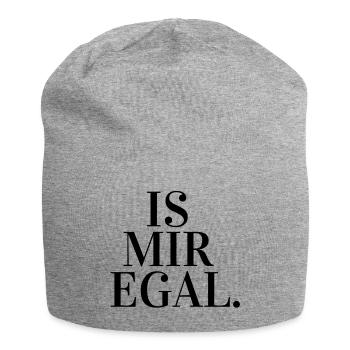 Is mir egal. - Jersey-Beanie - Grau meliert - Vorne
