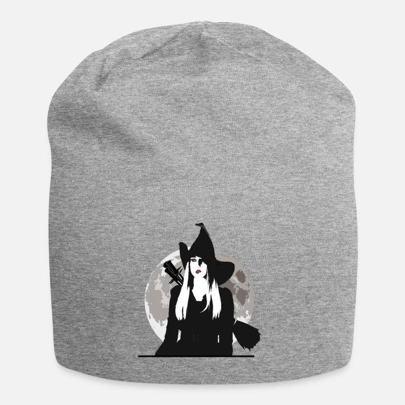 Hexenzirkel - Hexen Mond / Witch Coven Moon - Jersey-Beanie - Grau meliert