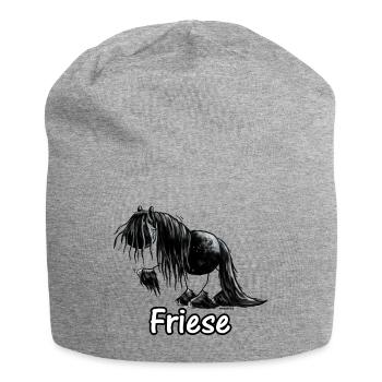 Drôle frison - frison - Cheval - Bonnet en jersey - gris chiné - Devant