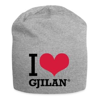 I LOVE GJILAN - Jersey-Beanie - Grau meliert - Vorne