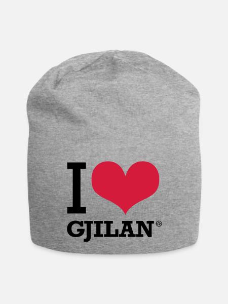 I LOVE GJILAN - Bonnet en jersey - gris chiné