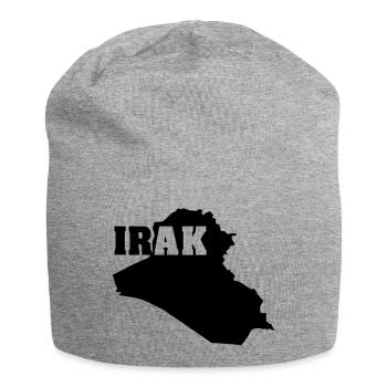 Iraq (ID: 002004) - Jersey Beanie - heather grey - Front