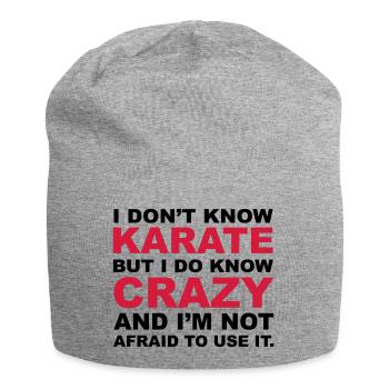 Crazy - Jersey-Beanie - Grau meliert - Vorne