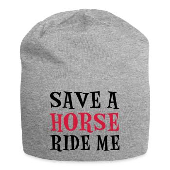 Save A Horse - Jersey Beanie - heather grey - Front