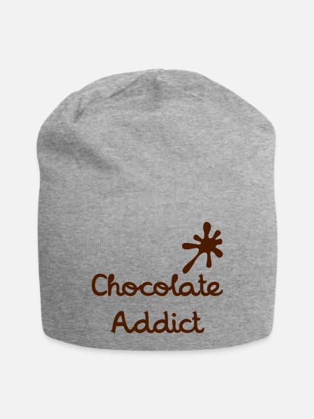 Chocolate Addict - Jersey-Beanie - Grau meliert