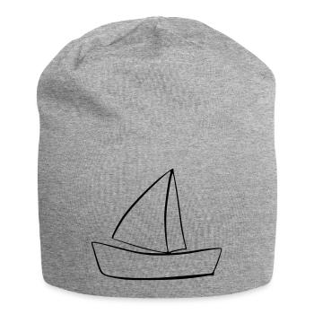bateau - Bonnet en jersey - gris chiné - Devant