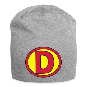 Super, Superheld, Superheldin, Hero, D - Jersey Beanie - heather grey - Front