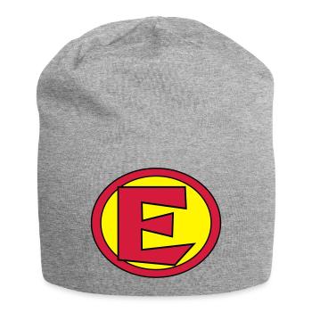 Super, Superheld, Superheldin, Hero, E - Jersey Beanie - heather grey - Front