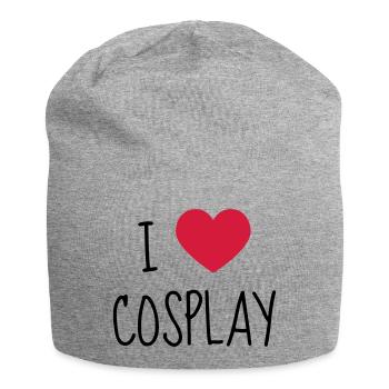 Cosplay / Cosplayer / Manga / Geek - Bonnet en jersey - gris chiné - Devant