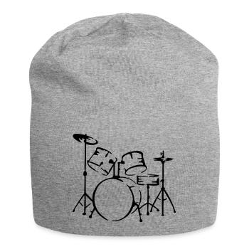 drum - Jersey Beanie - heather grey - Front