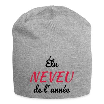 Niece Nephew Nichte Neffe Nièce Neveu Baby - Jersey Beanie - heather grey - Front