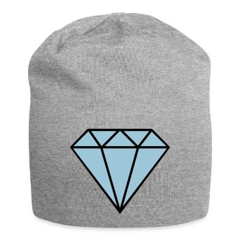diamant icon - Jersey-Beanie - Grau meliert - Vorne