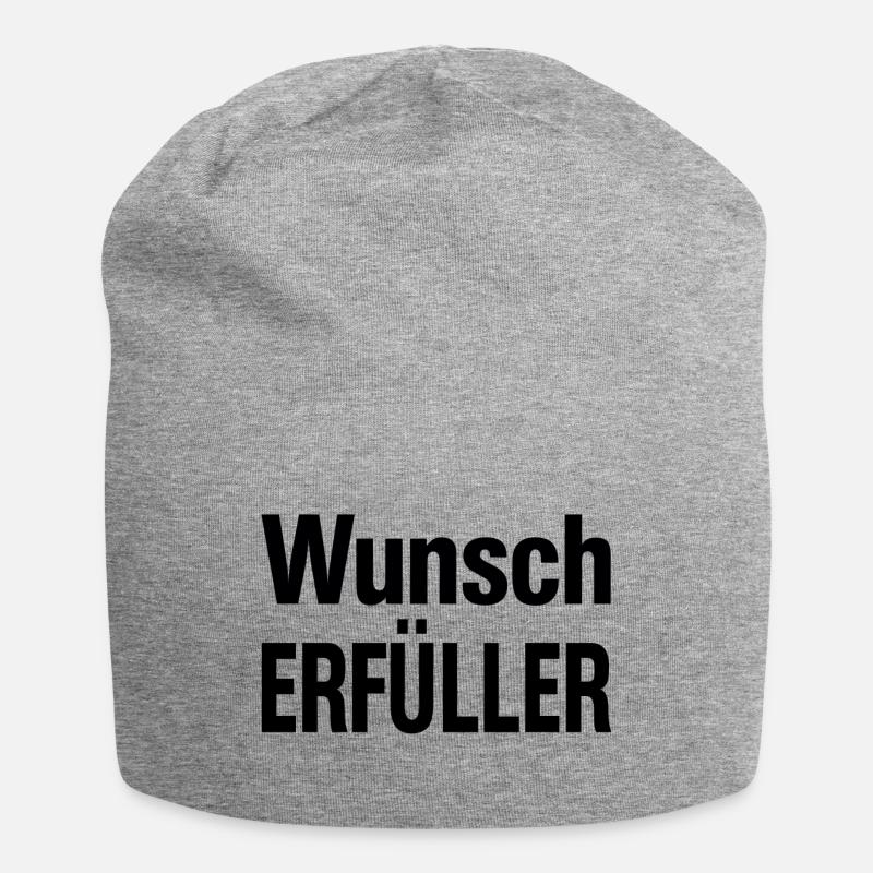Wunscherfüller - Jersey-Beanie - Grau meliert
