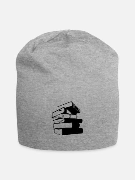 Books - Jersey-Beanie - Grau meliert