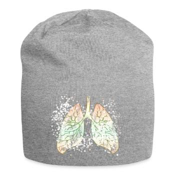 Organe poumon - Bonnet en jersey - gris chiné - Devant