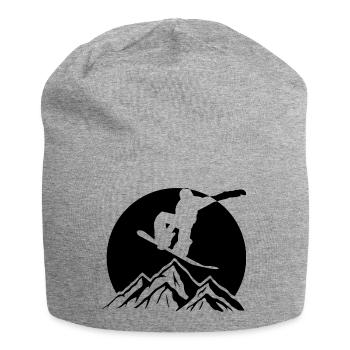 Snowboard Snowboarder - Jersey-Beanie - Grau meliert - Vorne