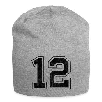 Numéro 12 - Bonnet en jersey - gris chiné - Devant