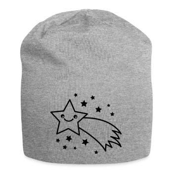 Shooting star - Jersey Beanie - heather grey - Front