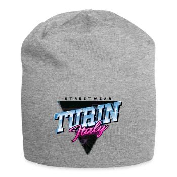 Turin Turin Turin Italie Ville Skyline Vintage Rétro - Bonnet en jersey - gris chiné - Devant