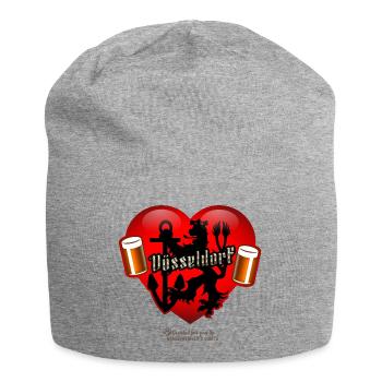 Düsseldorf - Jersey-Beanie - Grau meliert - Vorne