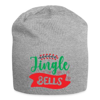 Jingle bells - Christmas humor - Jersey Beanie - heather grey - Front