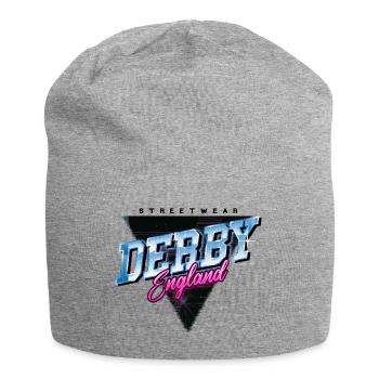 Derby England UK Stadt Skyline Vintage Retro - Jersey-Beanie - Grau meliert - Vorne