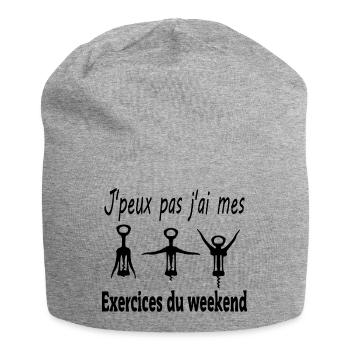 Exercices du We j peux pas - Bonnet en jersey - gris chiné - Devant