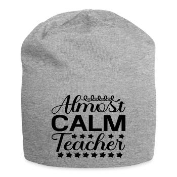 Almost Calm Teacher - Jersey Beanie - heather grey - Front