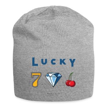 Walter & Wallis - Lucky - Jersey Beanie - heather grey - Front