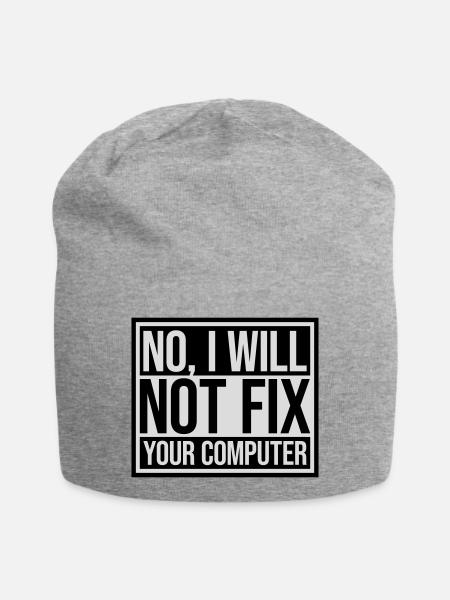Ne pas réparer votre ordinateur - Bonnet en jersey - gris chiné