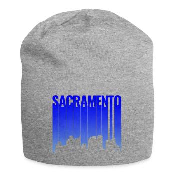 Sacramento Slope Skyline Silhouette - Jersey Beanie - heather grey - Front