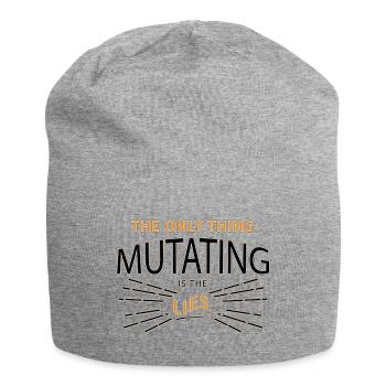 Spruch - Jersey-Beanie - Grau meliert - Vorne