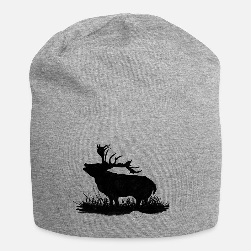 Cerf burling - Bonnet en jersey - gris chiné