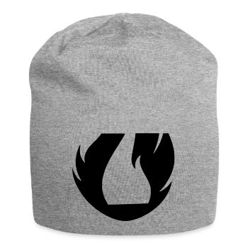 kissing flame flame frenzy - Jersey Beanie - heather grey - Front