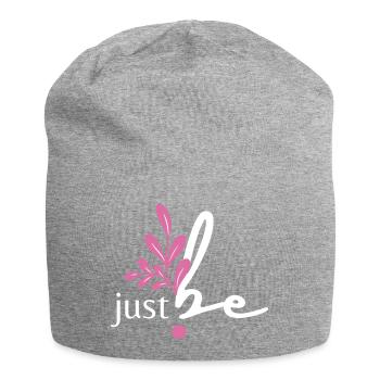 just be. - Jersey-Beanie - Grau meliert - Vorne